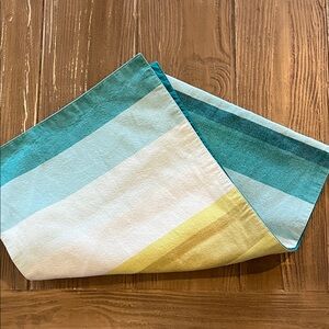 Threshold Striped Multicolor Reversible Table Runner